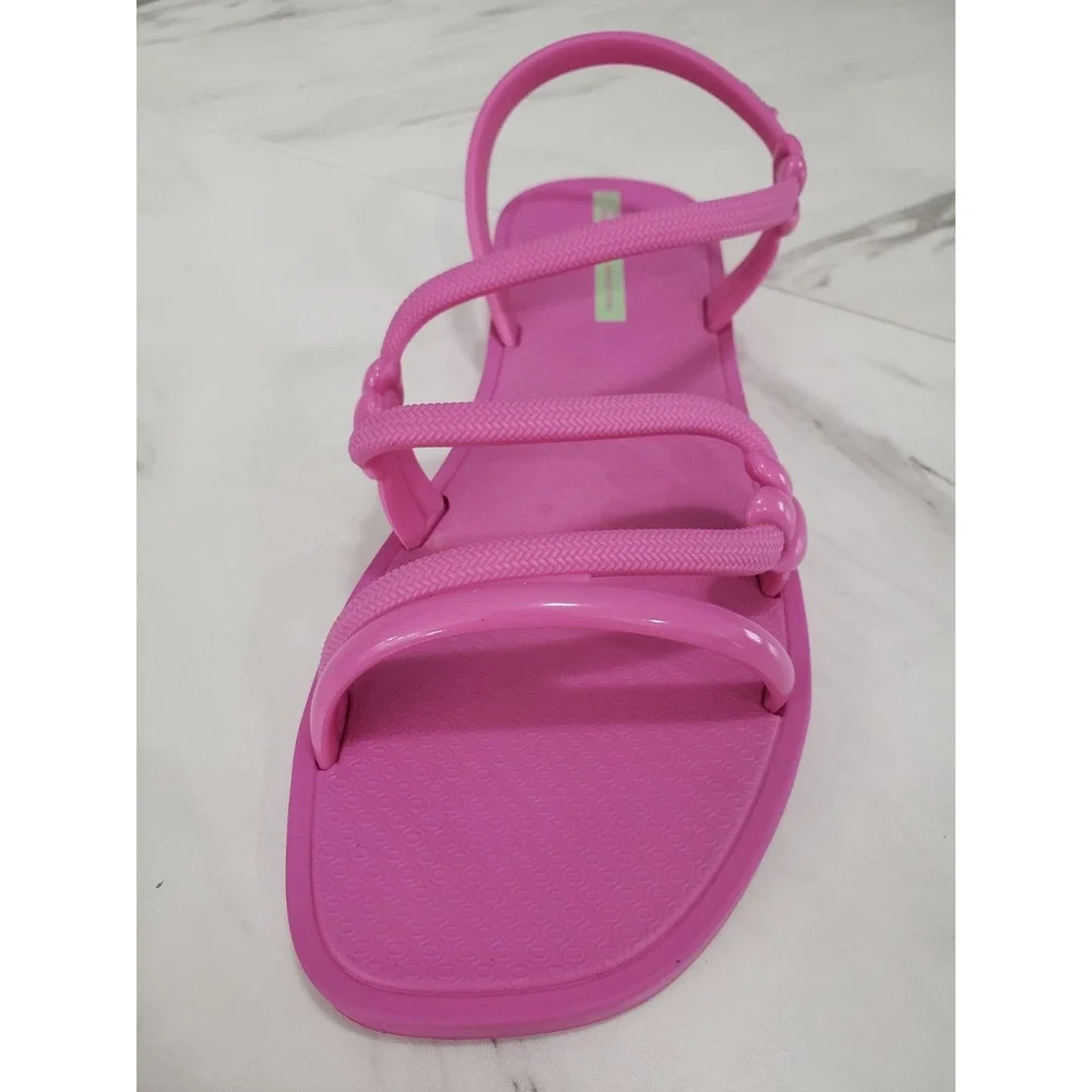 NEW - Ipanema Womens Solar Sandal SIZE 10 - FLAT JELLY‎ WATER SHOWER BEACH POOL